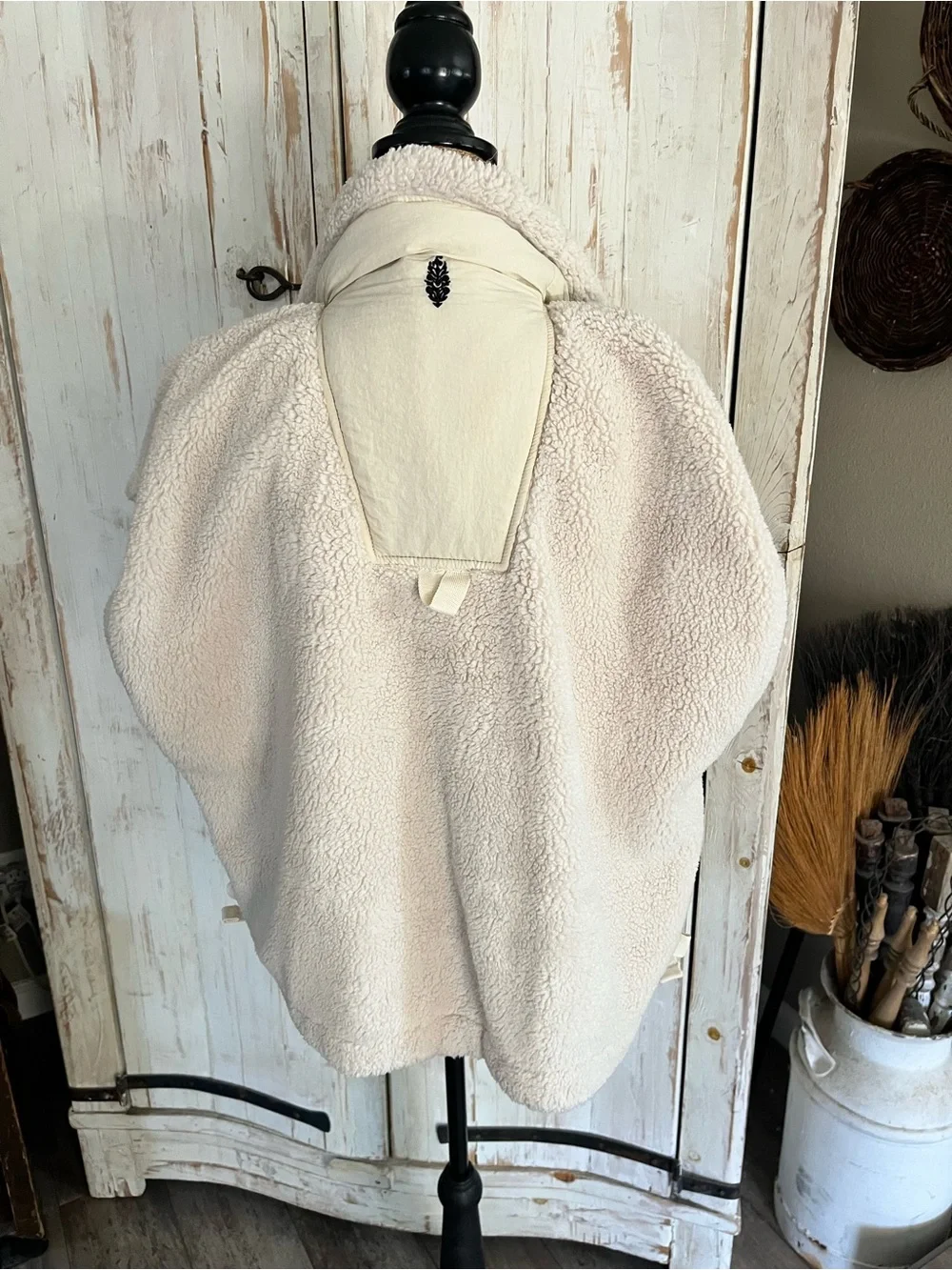 Free People Movement Scout it Out fleece vest in Birch Tree